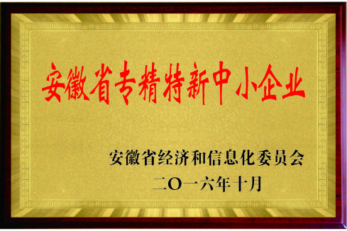 安徽省專精特新中小企業(yè)